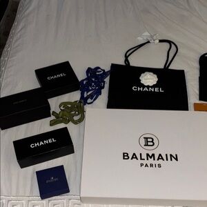Chanel and Balmain Gift Boxes bundle